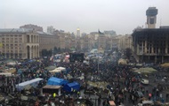 Протестующие на Майдане встретили утро в спокойной обстановке