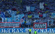 Снова об UEFA: Ультрас Динамо вывесили баннер о России