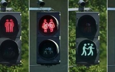 В Вене установили светофоры для однополых пар