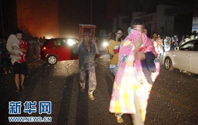 В результате мощного взрыва в Китае погибли не менее семи человек