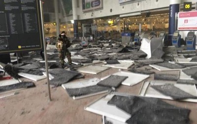 Появилось видео последствий взрыва в аэропорту Брюсселя
