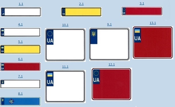 В Украине введут новые автомобильные номерные знаки