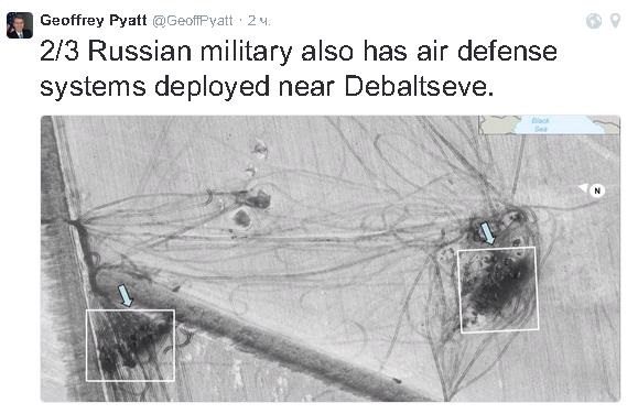 Посол США показал спутниковые фото российских войск под Дебальцево (ФОТО) 1 Посол США показал спутниковые фото российских войск под Дебальцево (ФОТО)