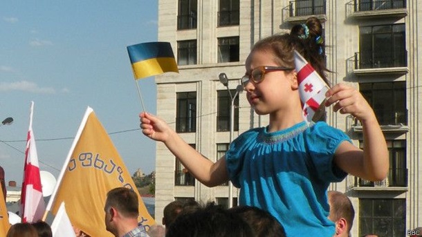 В Тбилиси прошла антироссийская акция (Фото) 1 В Тбилиси прошла антироссийская акция (Фото)