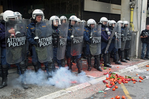 Протесты фермеров в Греции переросли в столкновения