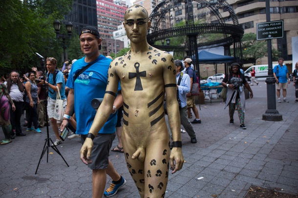 В Нью-Йорке прошел фестиваль боди-арта NYC Bodypainting Day Scott Lynch / G...