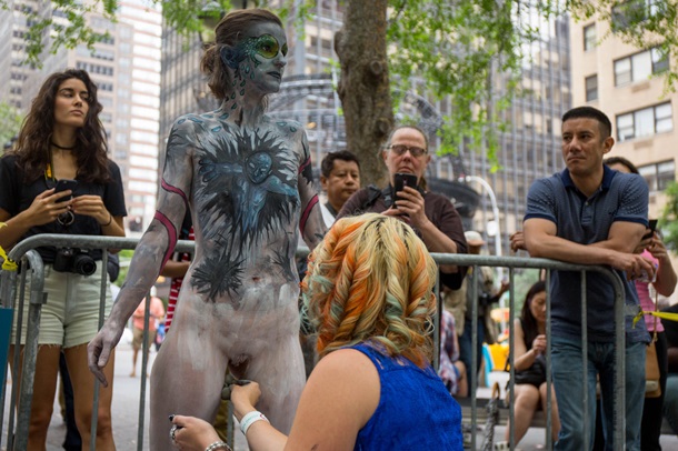 В Нью-Йорке прошел фестиваль боди-арта NYC Bodypainting Day Scott Lynch / G...
