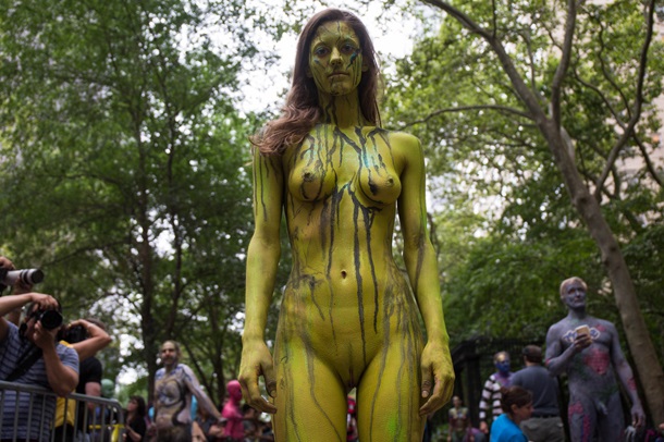 В Нью-Йорке прошел фестиваль боди-арта NYC Bodypainting Day Scott Lynch / G...