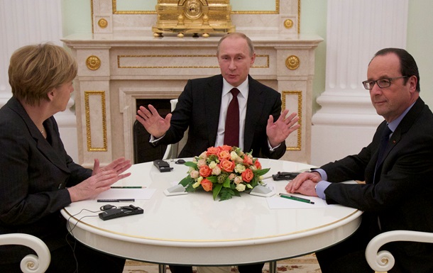 В воскресенье Путин, Олланд и Меркель будут разговаривать по видеосвязи