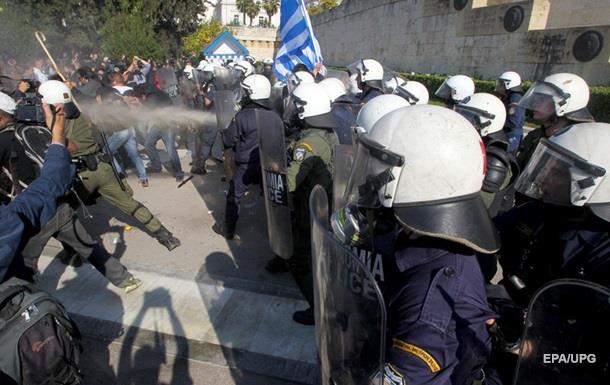 В Афинах начались столкновения фермеров с полицией