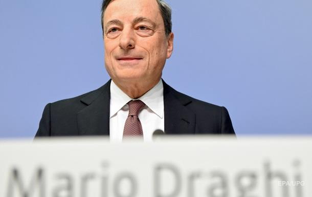 Евро упал на заявлениях главы ЕЦБ