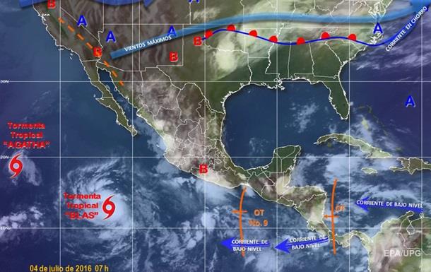 На Мексику надвигается ураган Блас 