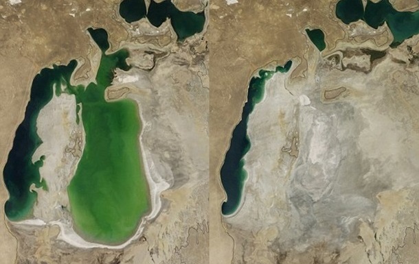 НАСА показало, как высыхало Аральское море