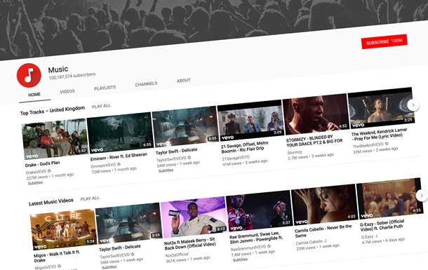 YouTube увеличит количество рекламы между музыкой