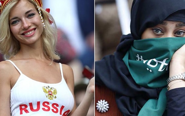 СМИ сравнили российских и саудовских болельщиц на ЧМ