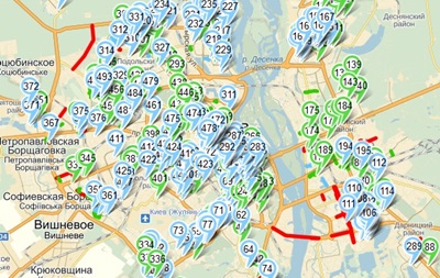 В КГГА опубликовали карту ремонтных работ Московских дорог