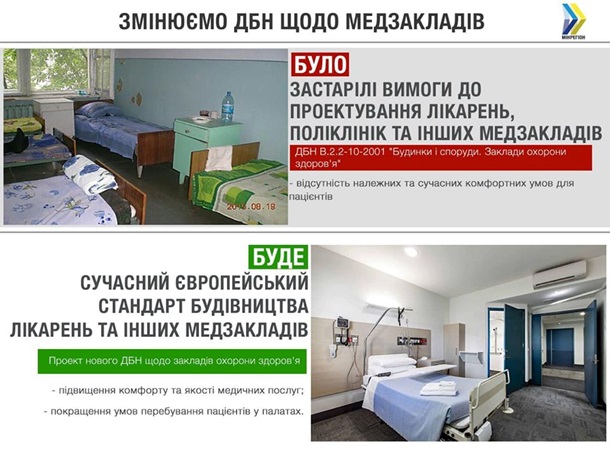 В Украине изменят нормы строительства больниц В Украине изменят нормы строительства больниц