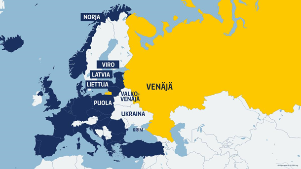 Финский телеканал показал Крым как часть РФ Финский телеканал показал Крым как часть РФ