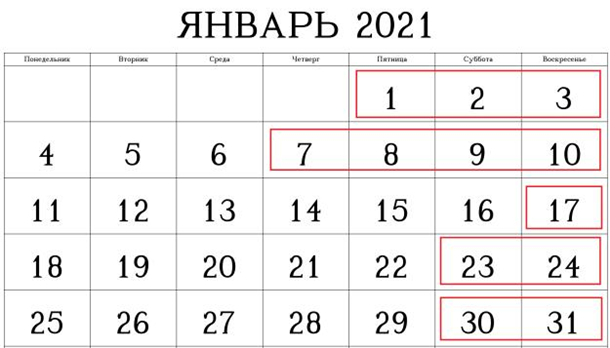 Новый год: сколько украинцы будут отдыхать в январе