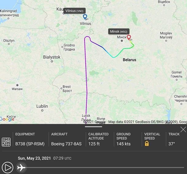 Белорусский истребитель посадил пассажирский самолет Афины-Вильнюс, чтобы задержать основателя NEXTA. Ему грозит смертная казнь (ФОТО) 1
