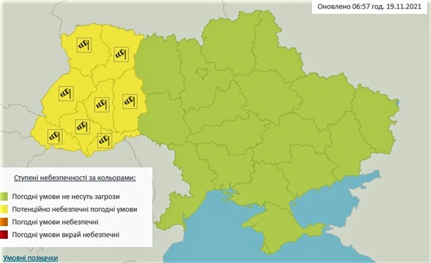В Украине объявлено штормовое предупреждение В Украине объявлено штормовое предупреждение