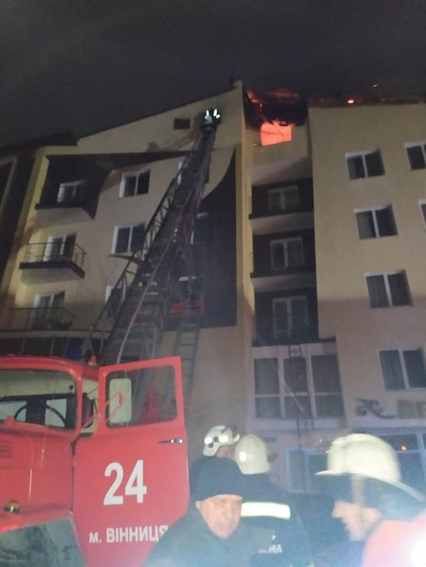 При пожаре отеля на Виннитчине погиб человек