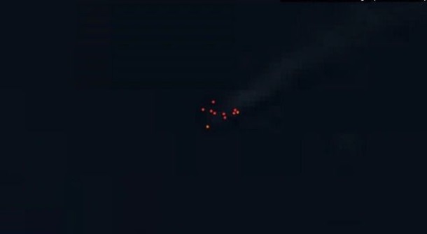 Пожар на «вышках Бойко» показали из космоса