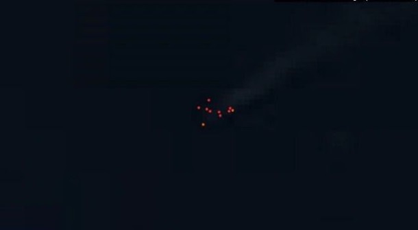 Пожар на «вышках Бойко» показали из космоса Пожар на «вышках Бойко» показали из космоса