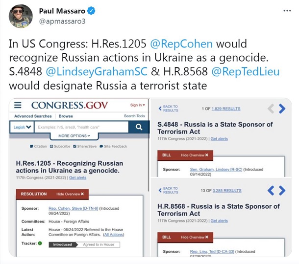 В Конгресс США внесли два законопроекта о РФ В Конгресс США внесли два законопроекта о РФ