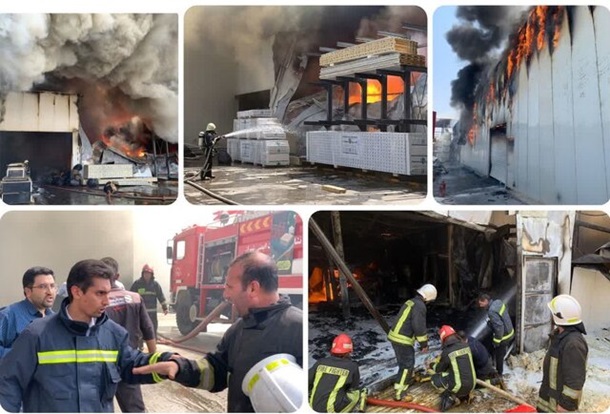 В Иране из-за пожара на заводе пострадали более 20 человек