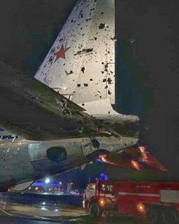 З'явилося фото пошкодженого російського Іл-22M