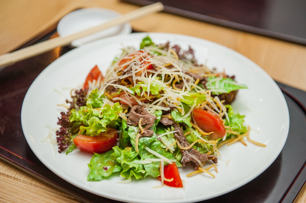 Рецепт «Теплый салат с баклажанами»