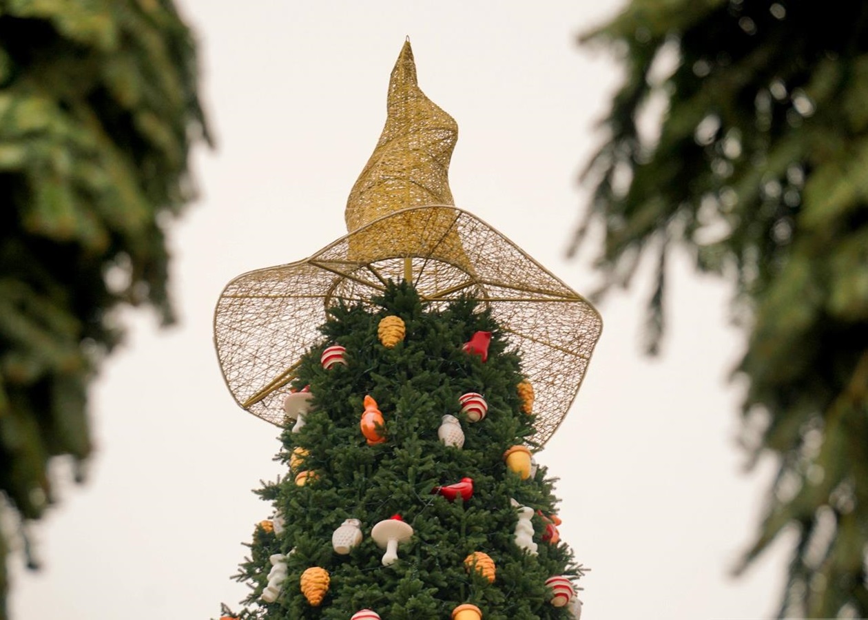Скандальная шляпа с главной елки страны вернулась на Софийскую площадь, но уже в другой роли
