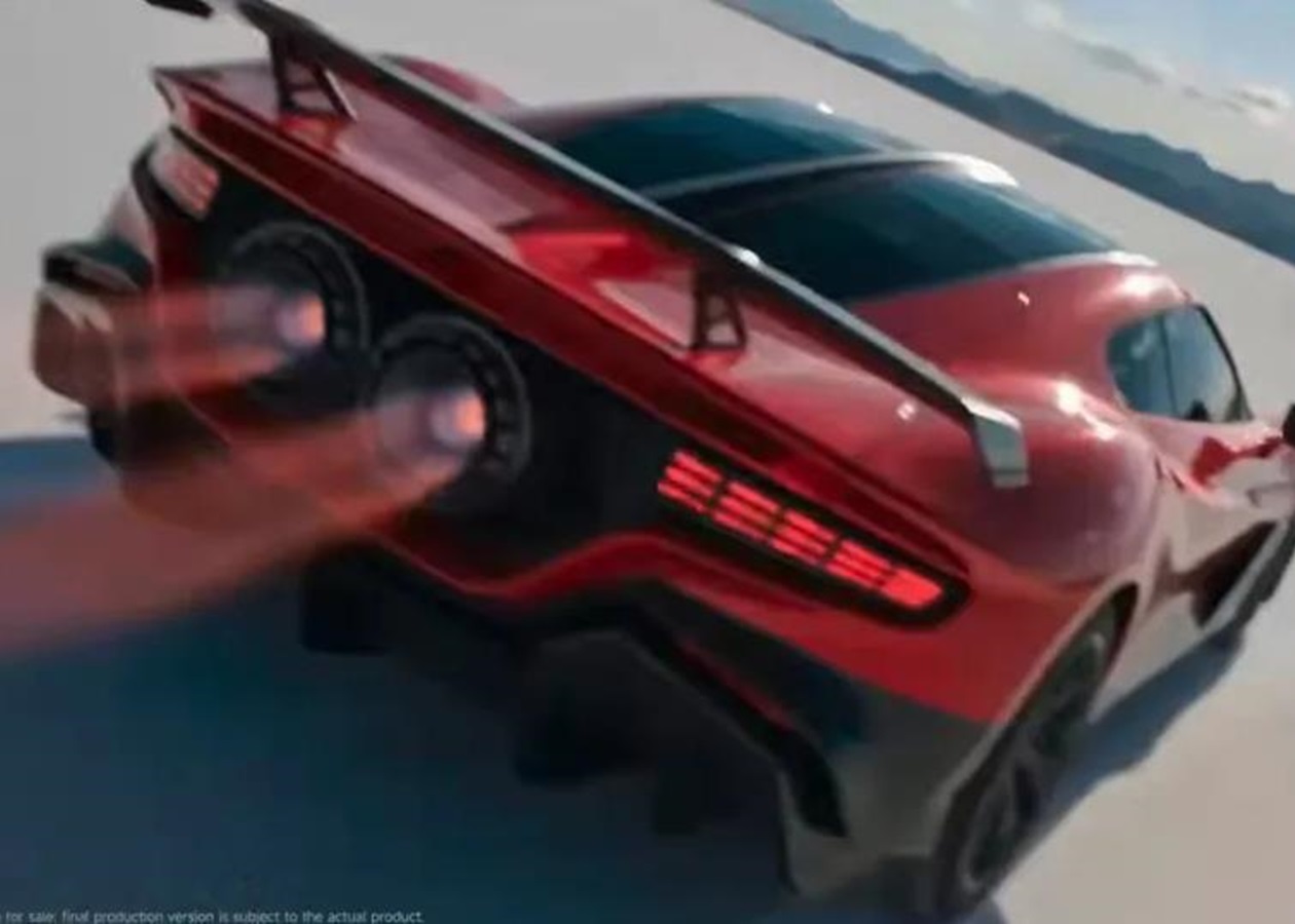 Китайський виробник показав гіперкар із ракетними прискорювачами