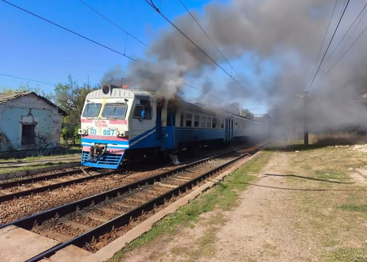 Russian forces attack Kharkiv commuter train, casualties reported