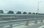 З явилося відео військової техніки на Кримському мосту