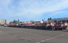В Энергодаре вышла на протест пожарная часть