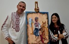 Сліпий художник із Донбасу пише картини на підтримку ЗСУ