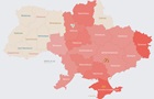 Большую часть Украины охватила воздушная тревога