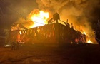 Под Киевом произошел масштабный пожар на складе