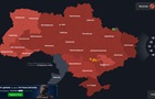 Через комбіновану атаку РФ вся Україна  червона 