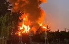 В Краснодарском крае РФ горит большая нефтебаза