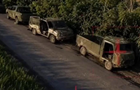 Бійці Азову показали удар по російській колоні 