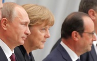 Путин обсудил с Меркель и Олландом  диверсии 