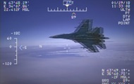 Появилось видео перехвата Россией самолета США