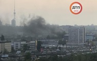 Масштабный пожар в Киеве: горит завод Маяк
