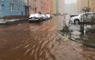 В Киеве прорвало водопровод, затоплены дворы