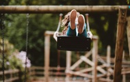 A child on the playground has a finger torn off