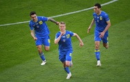 Ukraine scored for the first time in history from a game in the playoffs of a major tournament