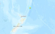 Strong earthquake hits near New Zealand